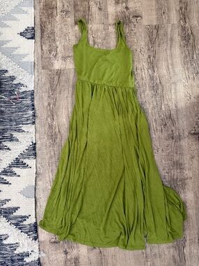 Green Sleeveless Maxi Dress - Lightweight Flowy Summer Dress